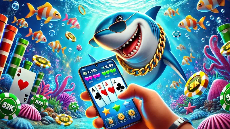 Tampilan arena bawah laut untuk permainan tembak ikan RAHAYU88